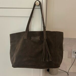 MILA Suade bag made in los Angeles